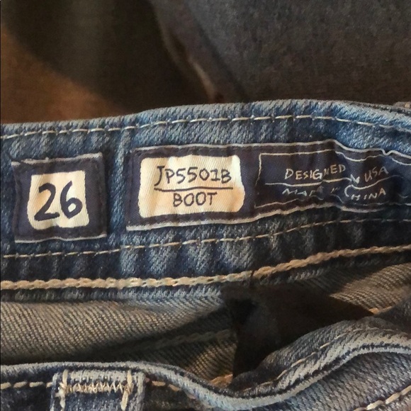 Miss Me Embellished Boot Cut Jeans Size 26 - Picture 6 of 7